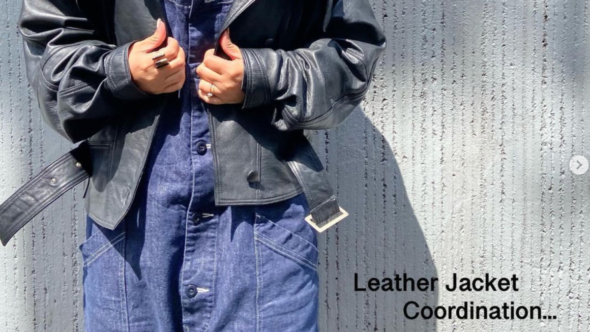 ワイドレザージャケット