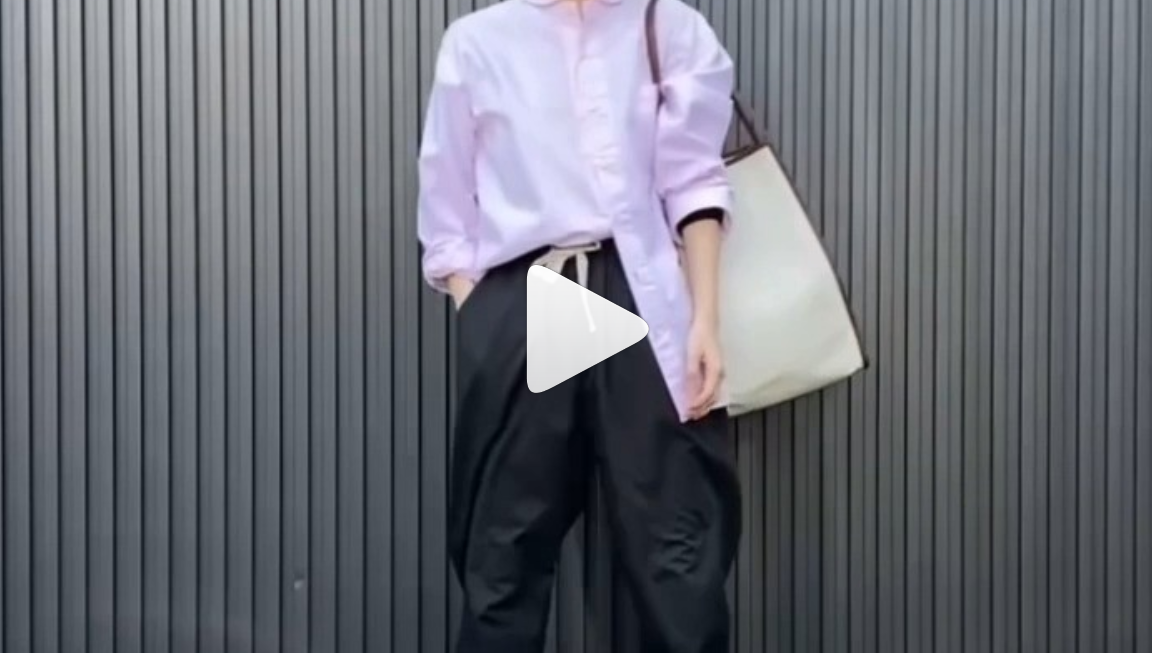 【ラウンドカラーシャツ】